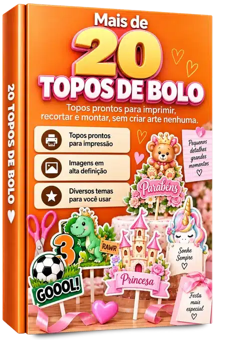 Mais de 20 topos de bolo